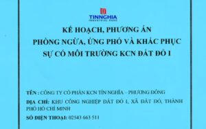 kế hoạch ứng phó sự cố môi trường kcn đất đỏ 1
